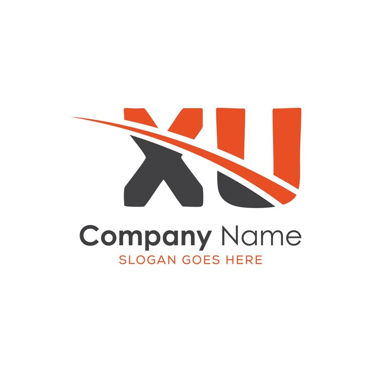 Vector logotipo inicial del monograma con diseño de estilo de letra
