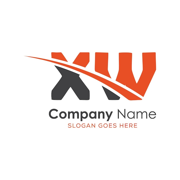 logotipo inicial del monograma con diseño de estilo de letra