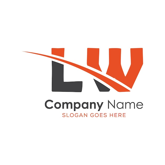 logotipo inicial del monograma con diseño de estilo de letra