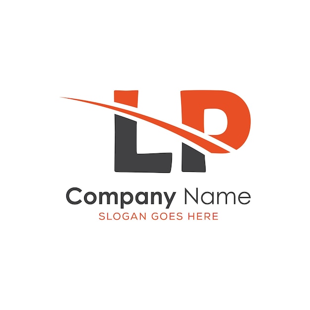 logotipo inicial del monograma con diseño de estilo de letra