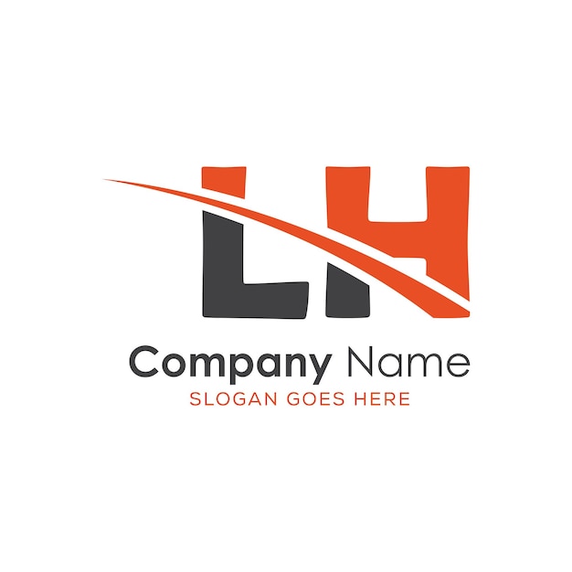 logotipo inicial del monograma con diseño de estilo de letra