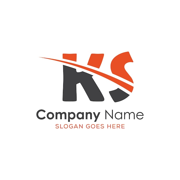 logotipo inicial del monograma con diseño de estilo de letra