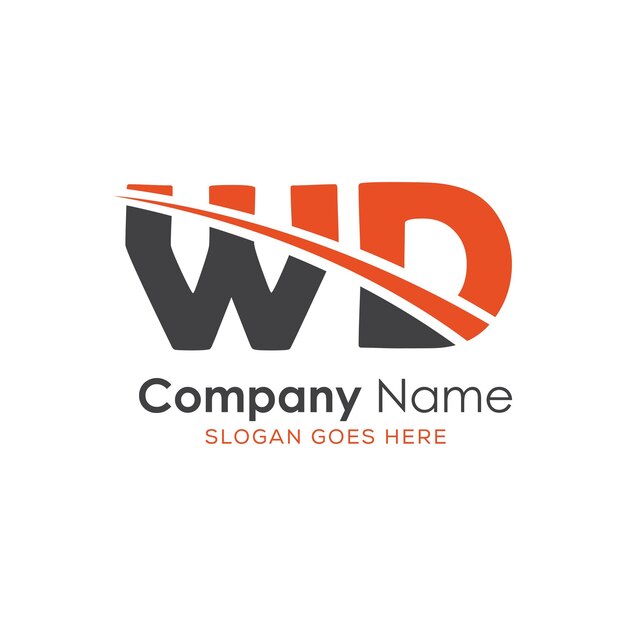 logotipo inicial del monograma con diseño de estilo de letra