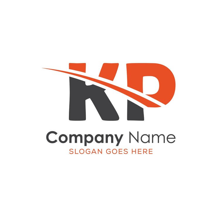 Vector logotipo inicial del monograma con diseño de estilo de letra