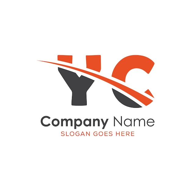 logotipo inicial del monograma con diseño de estilo de letra