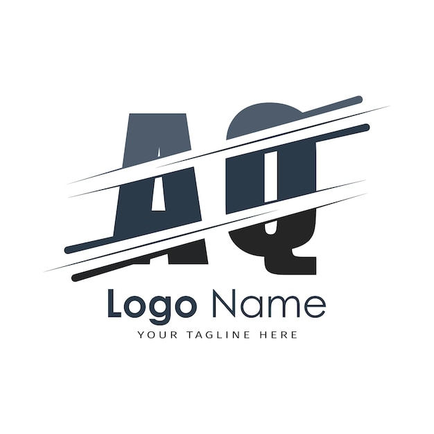 logotipo inicial del monograma con diseño de estilo de letra