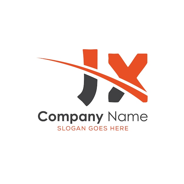 logotipo inicial del monograma con diseño de estilo de letra