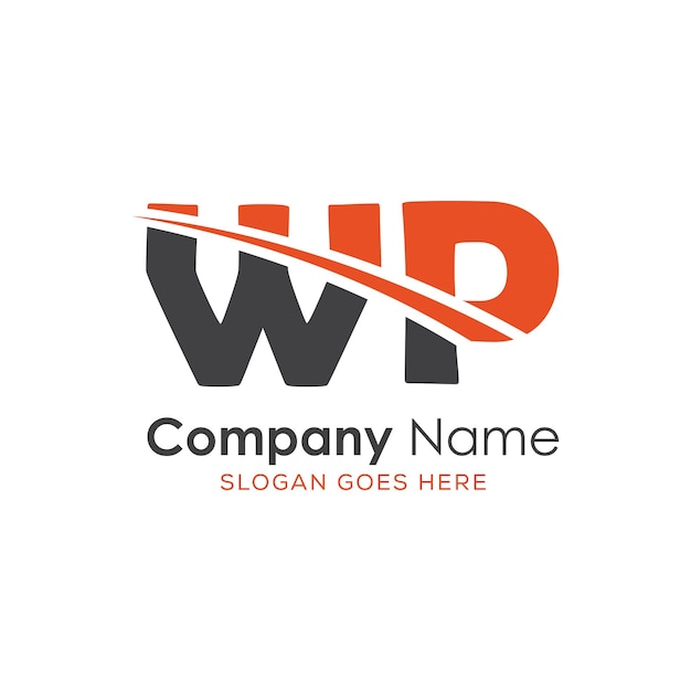 logotipo inicial del monograma con diseño de estilo de letra