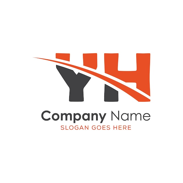 logotipo inicial del monograma con diseño de estilo de letra