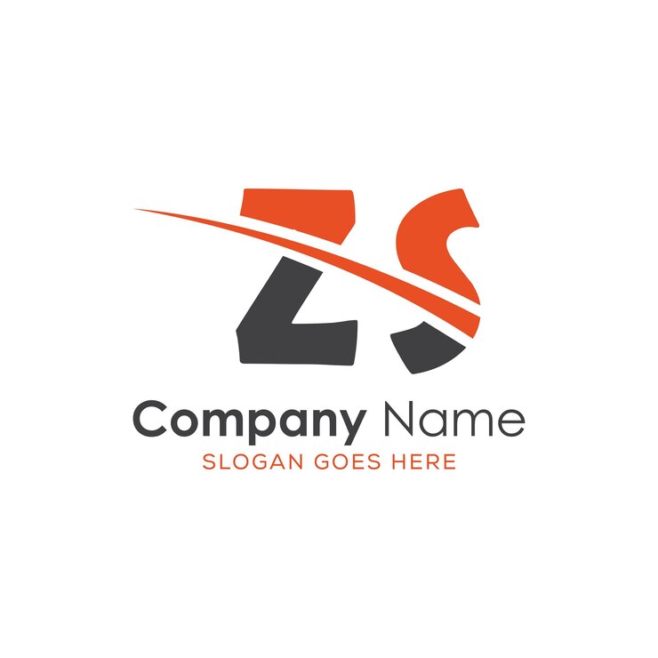 Vector logotipo inicial del monograma con diseño de estilo de letra