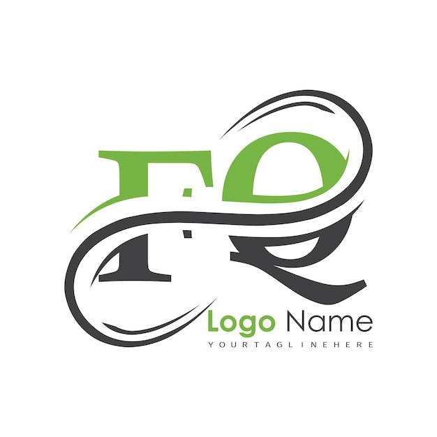 logotipo inicial del monograma con diseño de estilo de letra