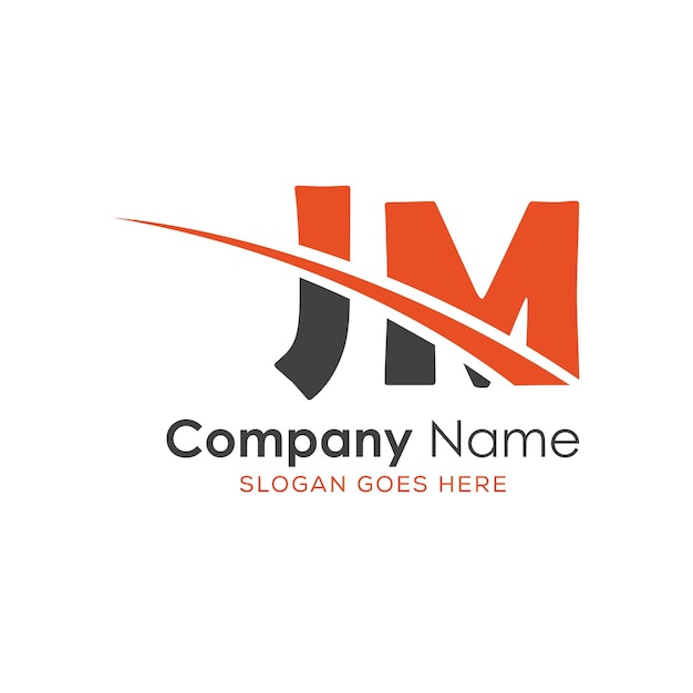 logotipo inicial del monograma con diseño de estilo de letra