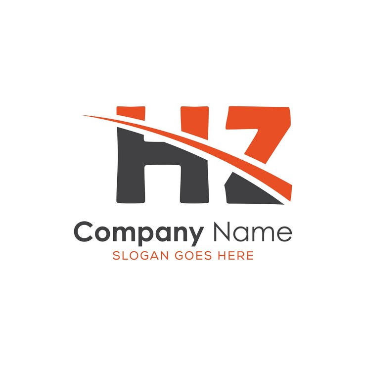 Vector logotipo inicial del monograma con diseño de estilo de letra