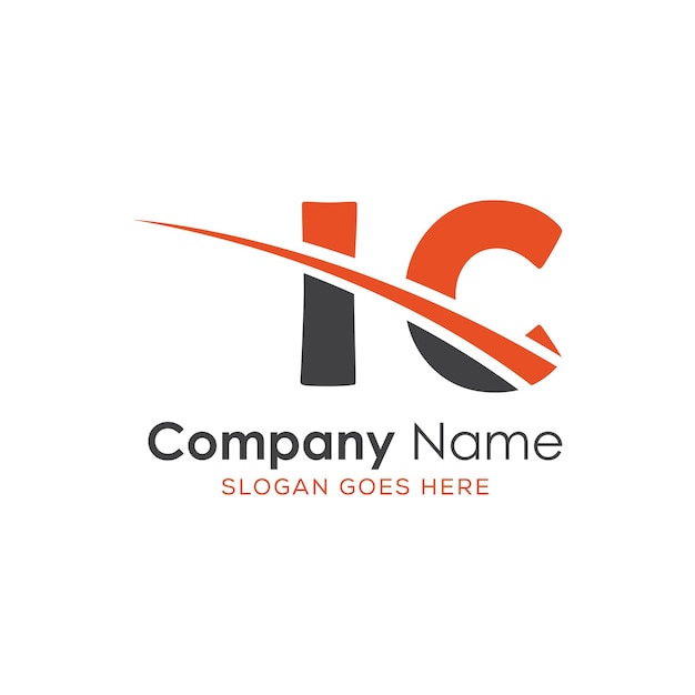 logotipo inicial del monograma con diseño de estilo de letra