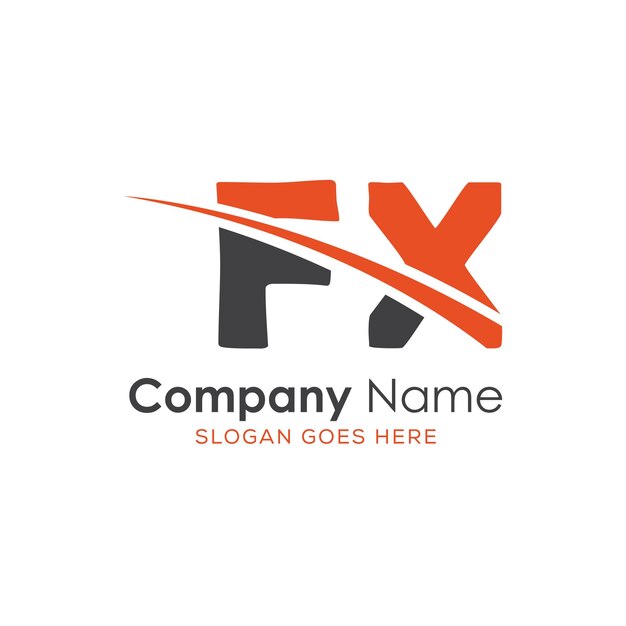 logotipo inicial del monograma con diseño de estilo de letra