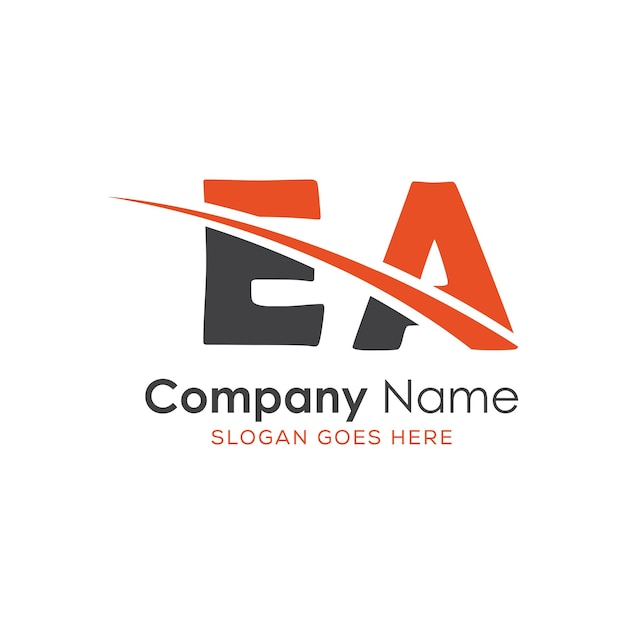 logotipo inicial del monograma con diseño de estilo de letra
