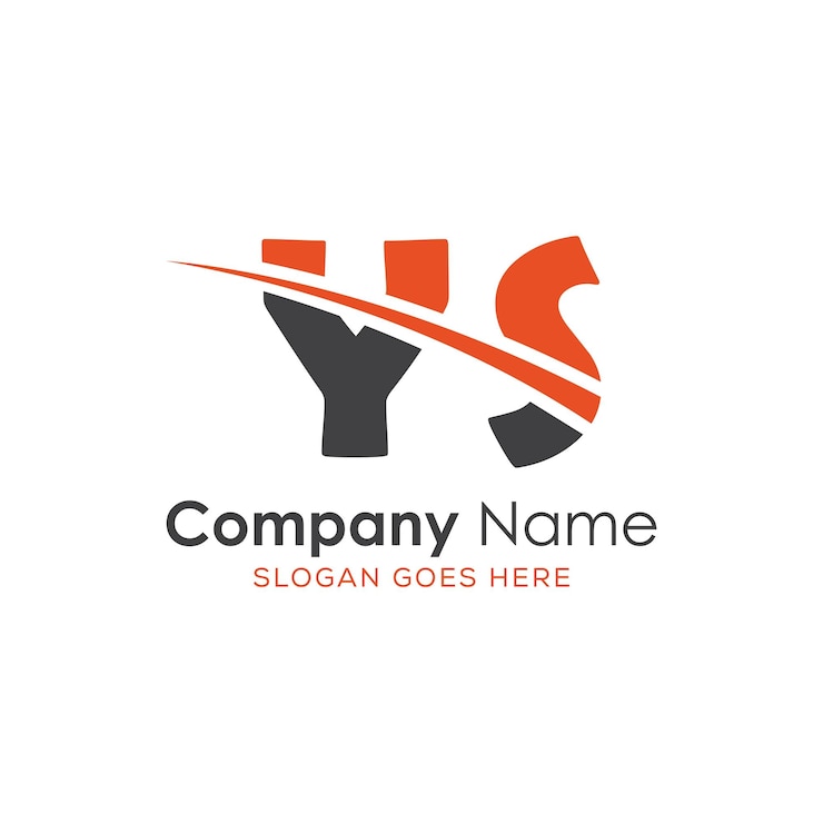 Vector logotipo inicial del monograma con diseño de estilo de letra