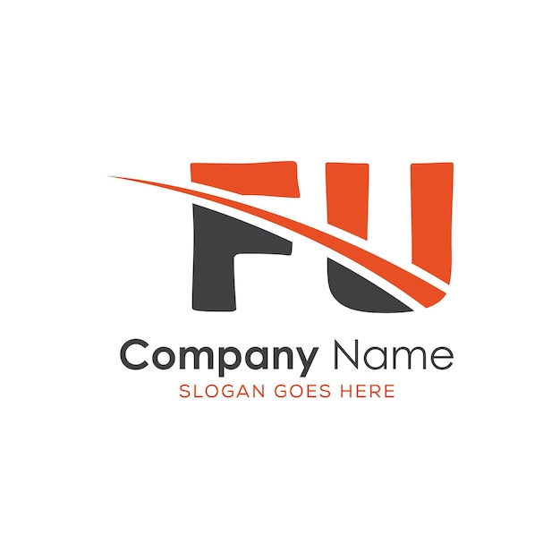 logotipo inicial del monograma con diseño de estilo de letra