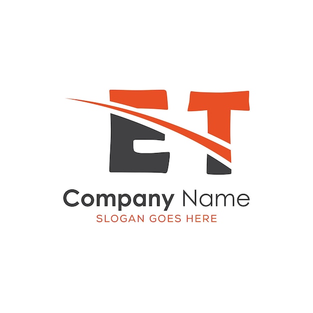 logotipo inicial del monograma con diseño de estilo de letra