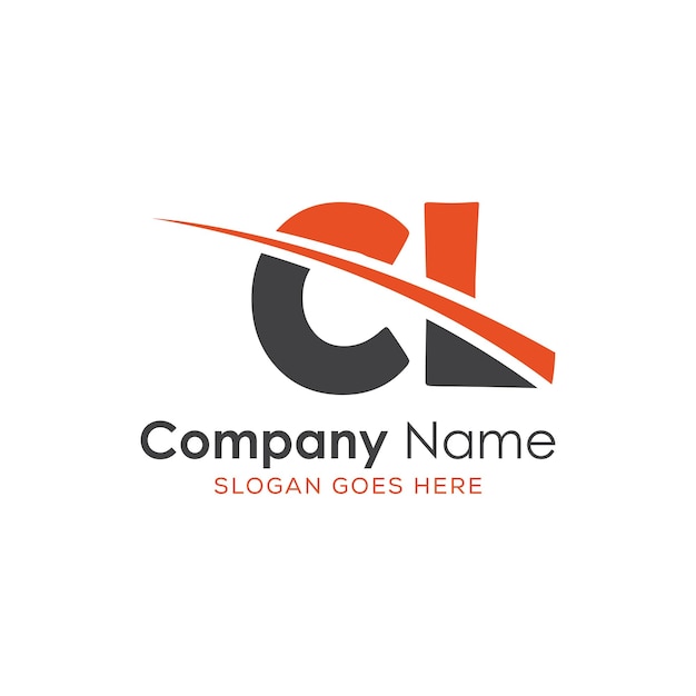 logotipo inicial del monograma con diseño de estilo de letra