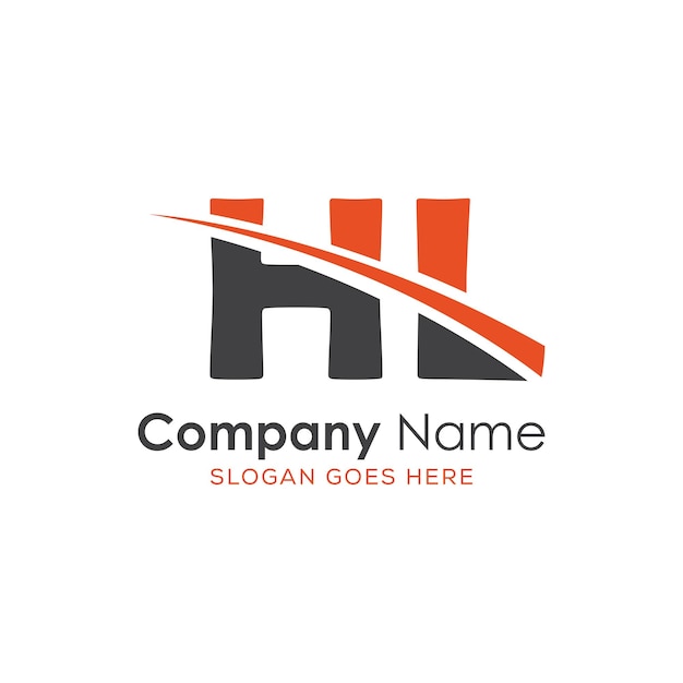 logotipo inicial del monograma con diseño de estilo de letra