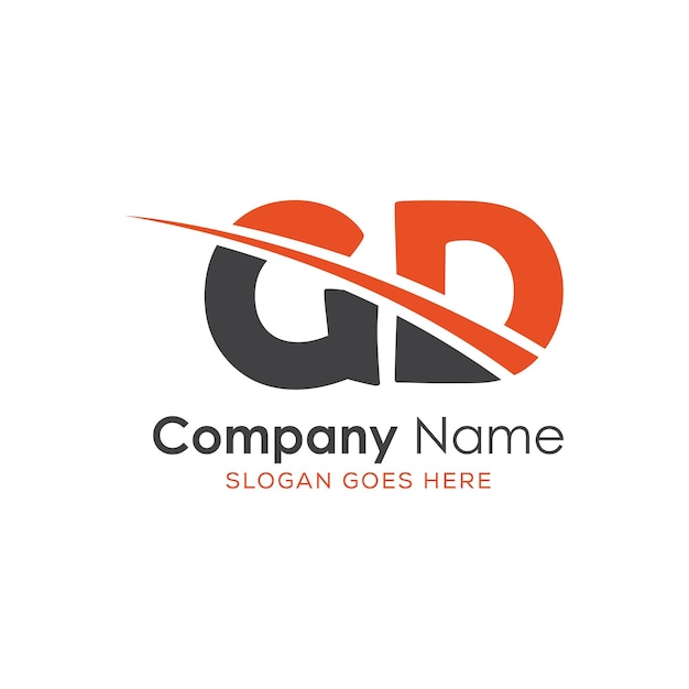 logotipo inicial del monograma con diseño de estilo de letra