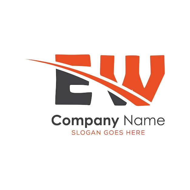 logotipo inicial del monograma con diseño de estilo de letra
