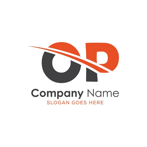 logotipo inicial del monograma con diseño de estilo de letra