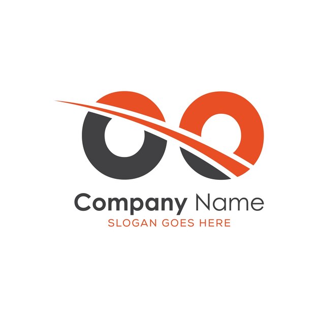 logotipo inicial del monograma con diseño de estilo de letra