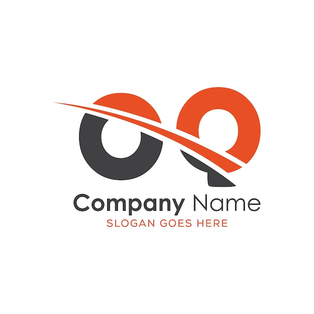 logotipo inicial del monograma con diseño de estilo de letra