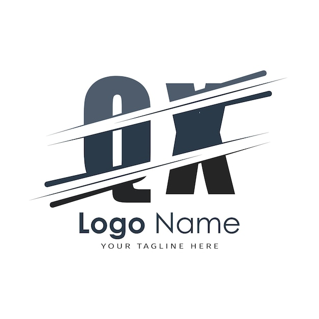 logotipo inicial del monograma con diseño de estilo de letra