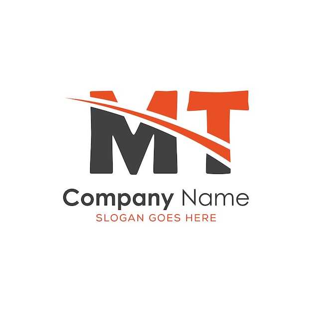logotipo inicial del monograma con diseño de estilo de letra