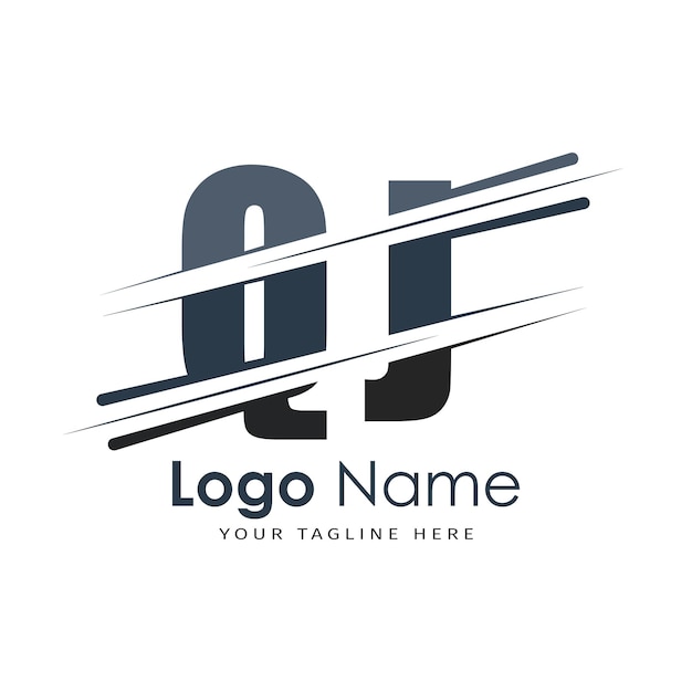 logotipo inicial del monograma con diseño de estilo de letra