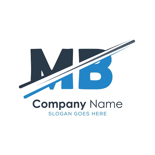 logotipo inicial del monograma con diseño de estilo de letra