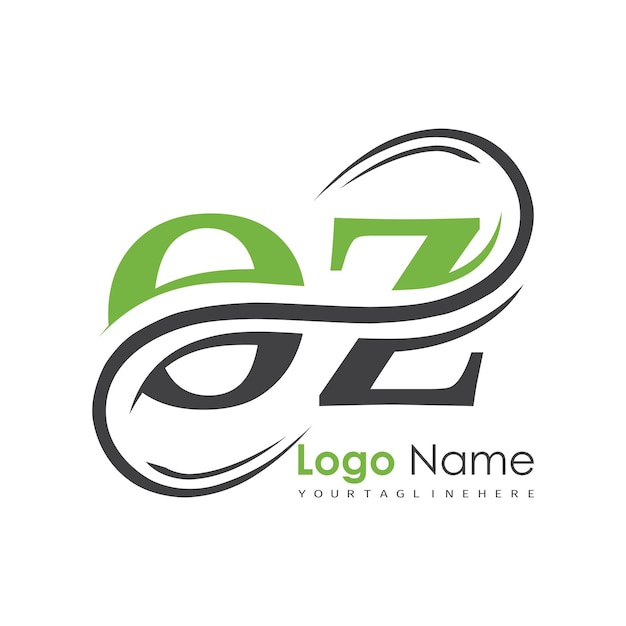 logotipo inicial del monograma con diseño de estilo de letra