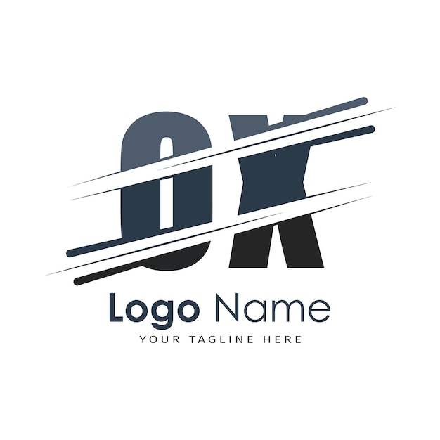 logotipo inicial del monograma con diseño de estilo de letra