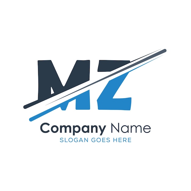 logotipo inicial del monograma con diseño de estilo de letra