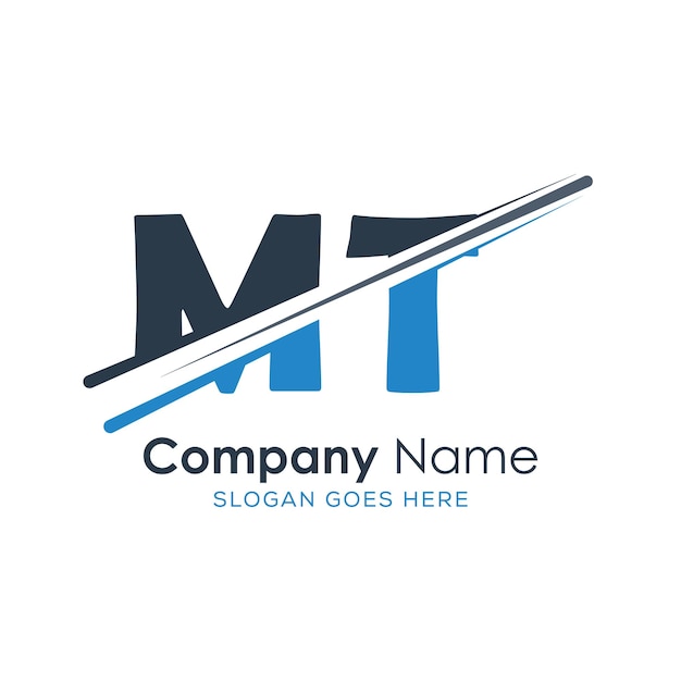 logotipo inicial del monograma con diseño de estilo de letra