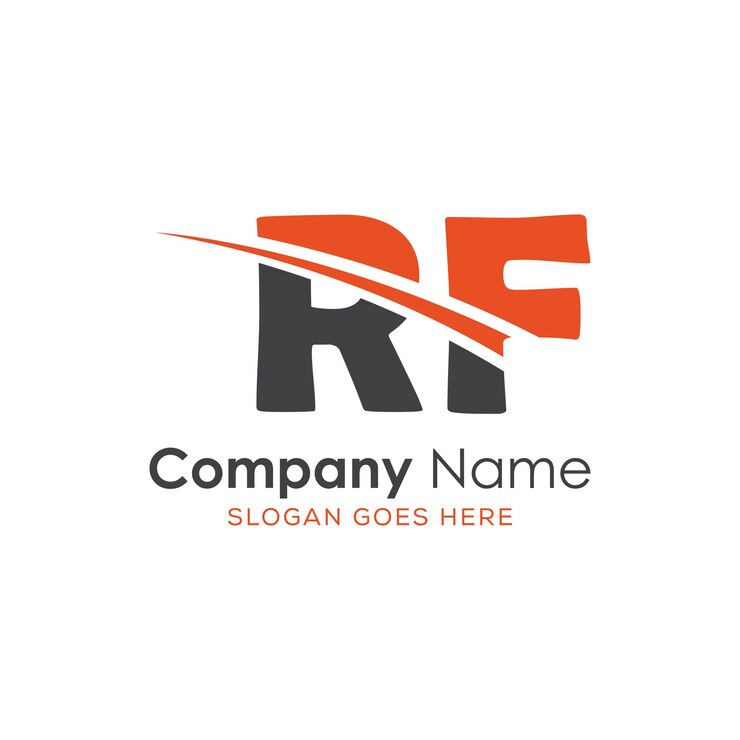 Vector logotipo inicial del monograma con diseño de estilo de letra