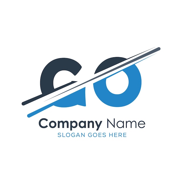logotipo inicial del monograma con diseño de estilo de letra