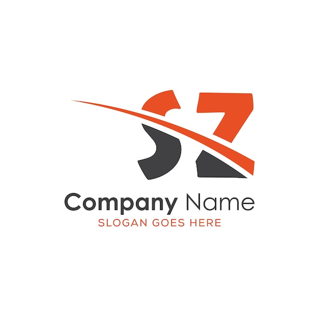 logotipo inicial del monograma con diseño de estilo de letra