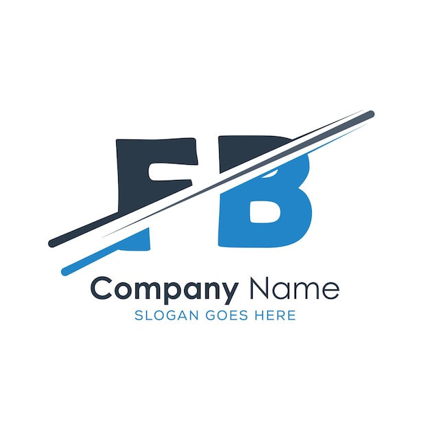 logotipo inicial del monograma con diseño de estilo de letra