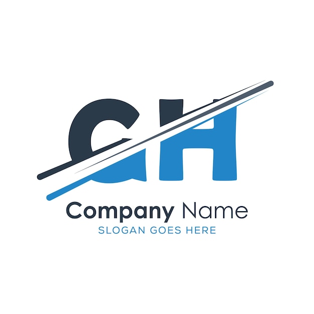 logotipo inicial del monograma con diseño de estilo de letra