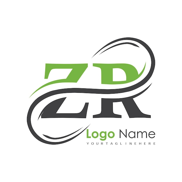 logotipo inicial del monograma con diseño de estilo de letra