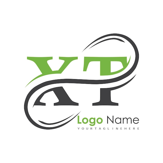 logotipo inicial del monograma con diseño de estilo de letra