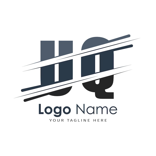 logotipo inicial del monograma con diseño de estilo de letra