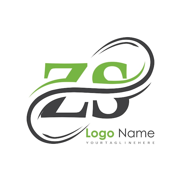 logotipo inicial del monograma con diseño de estilo de letra
