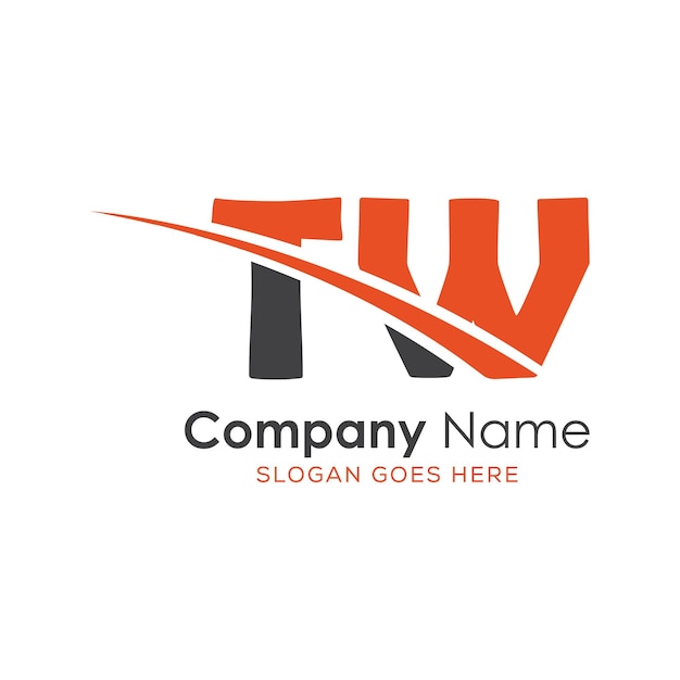 logotipo inicial del monograma con diseño de estilo de letra