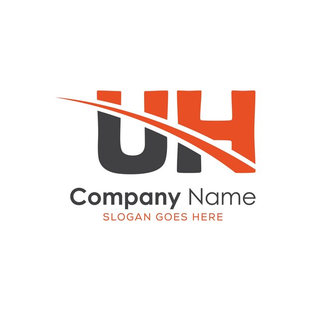 logotipo inicial del monograma con diseño de estilo de letra