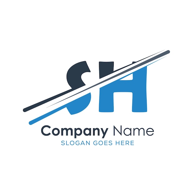 logotipo inicial del monograma con diseño de estilo de letra